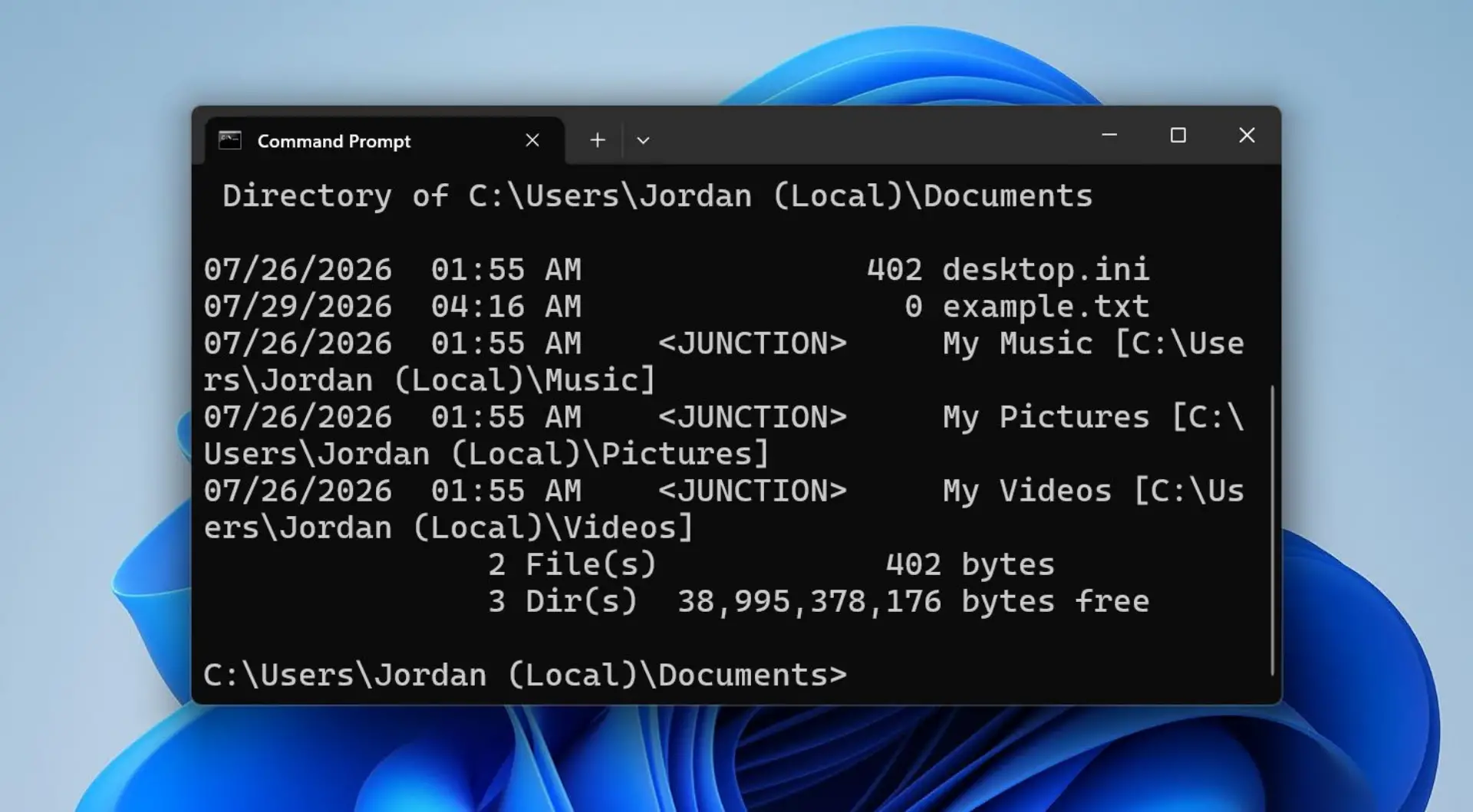 The contents of documents.