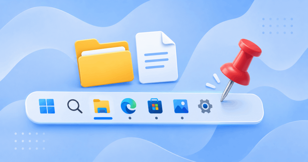 Pinning apps to Windows 11 taskbar featured image.