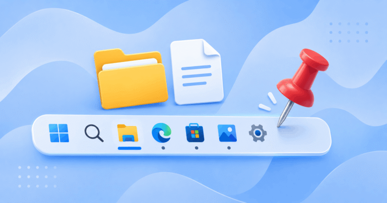 Pinning apps to Windows 11 taskbar featured image.