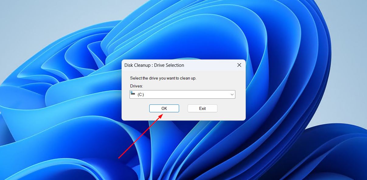 Cleaning up the system drive.