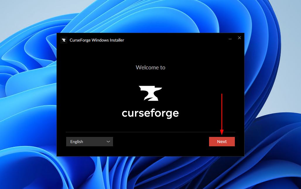 The CurseForge installer.
