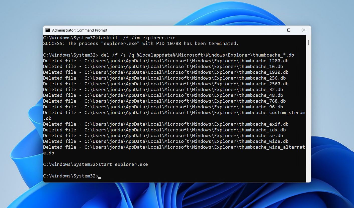 Restarting Explorer.