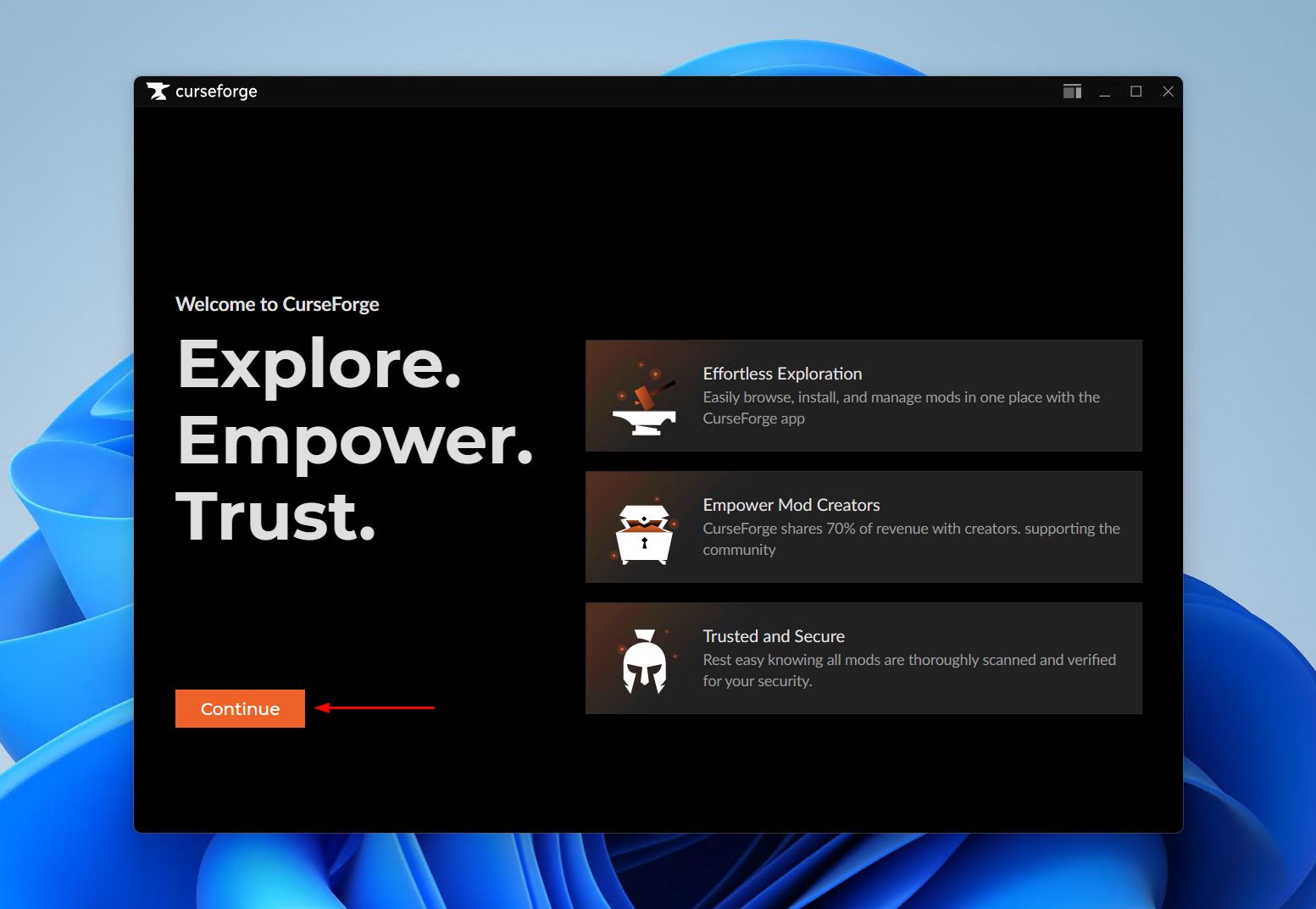 The second splash screen.