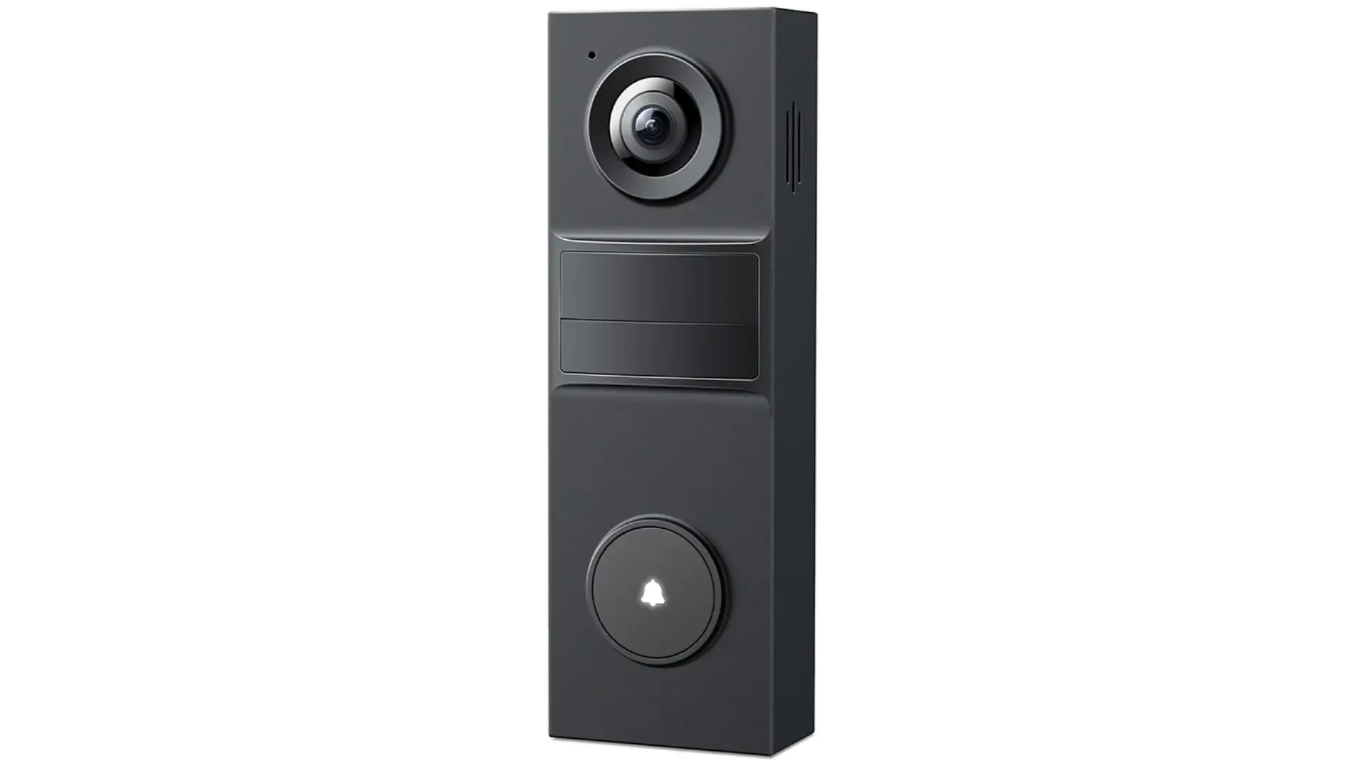 Tapo D205 battery video doorbell in white with a round call button